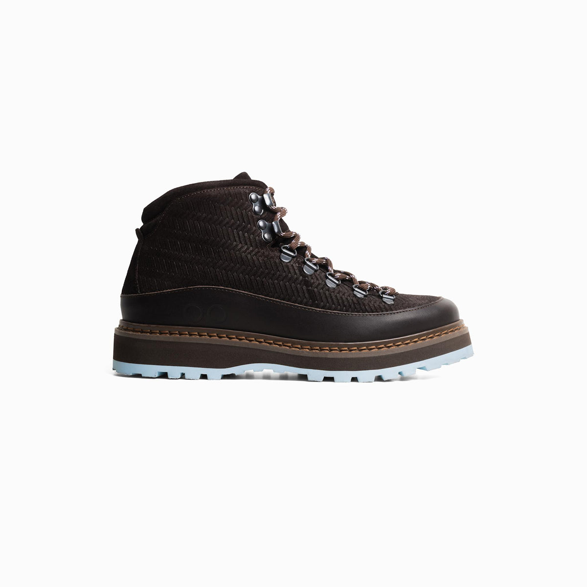 Core Cap Braided - Choco lt.blue - Woman – handcrafted by mono made in Portugal