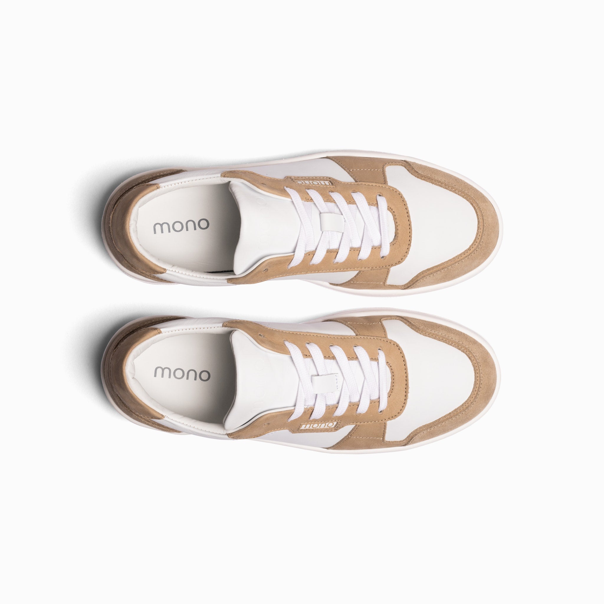 Game - Flat Leather - White Beige - Man – handcrafted by mono made in Portugal