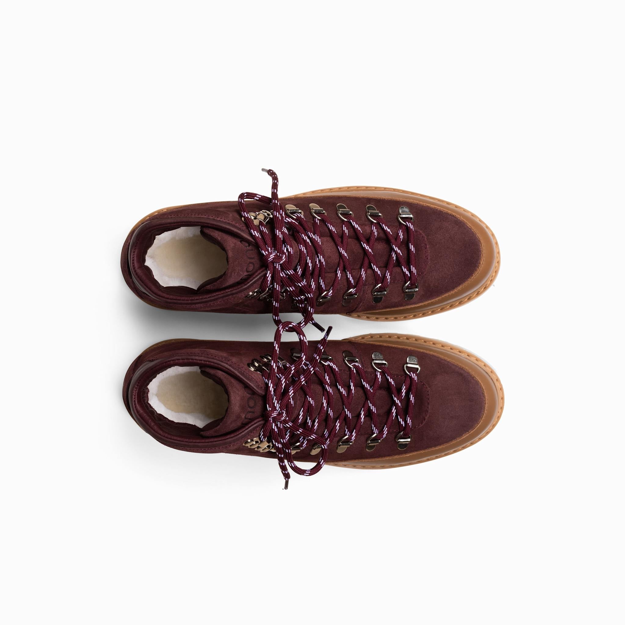 Core Cap Suede - Cognac Wine - Woman – handcrafted by mono made in Portugal