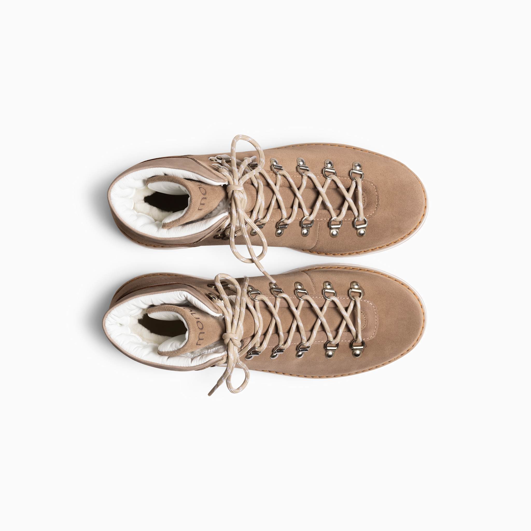 Tag Suede - Dark Beige - Woman – handcrafted by mono made in Portugal