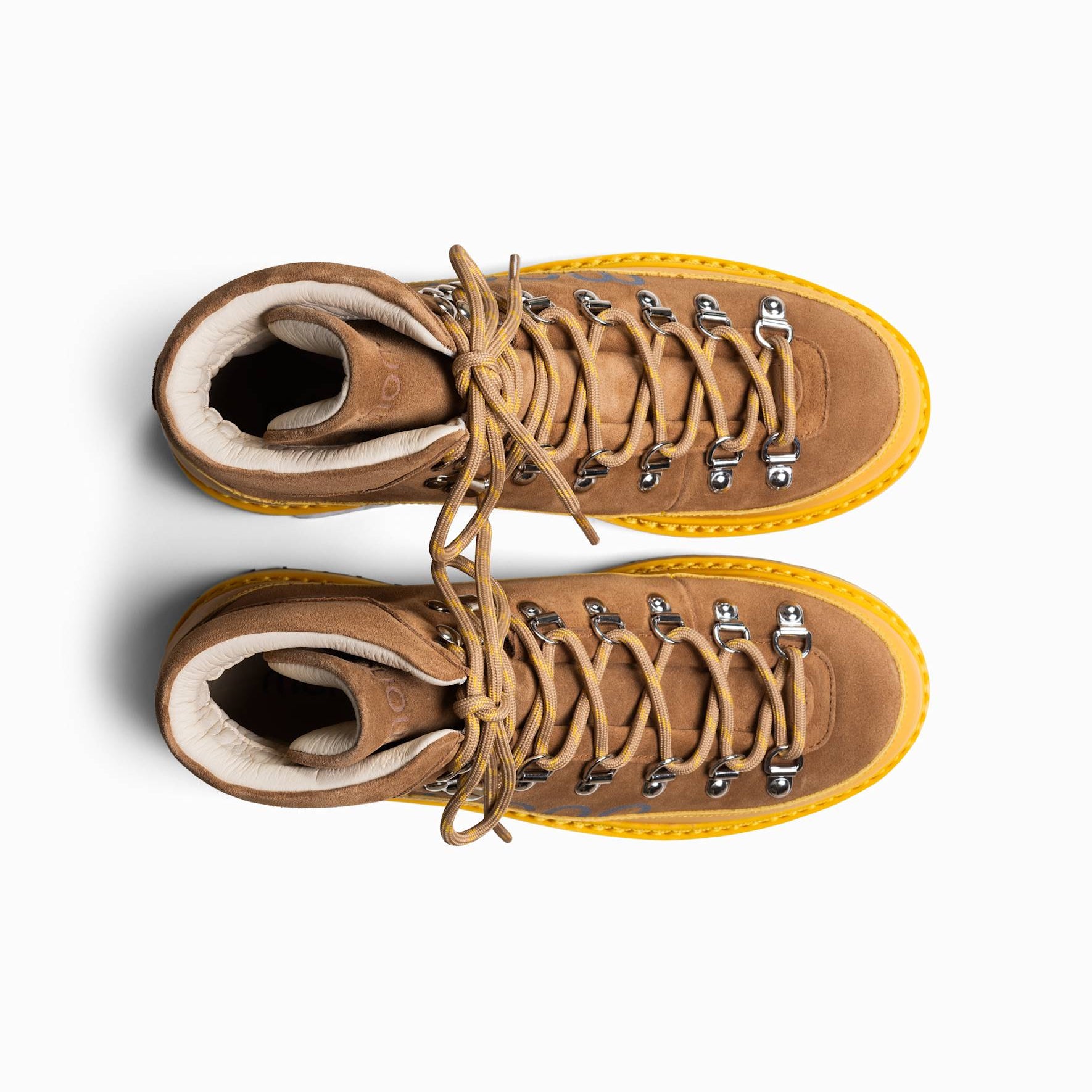 Vidda shearling - Cognac yellow Woman – handcrafted by mono made in Portugal