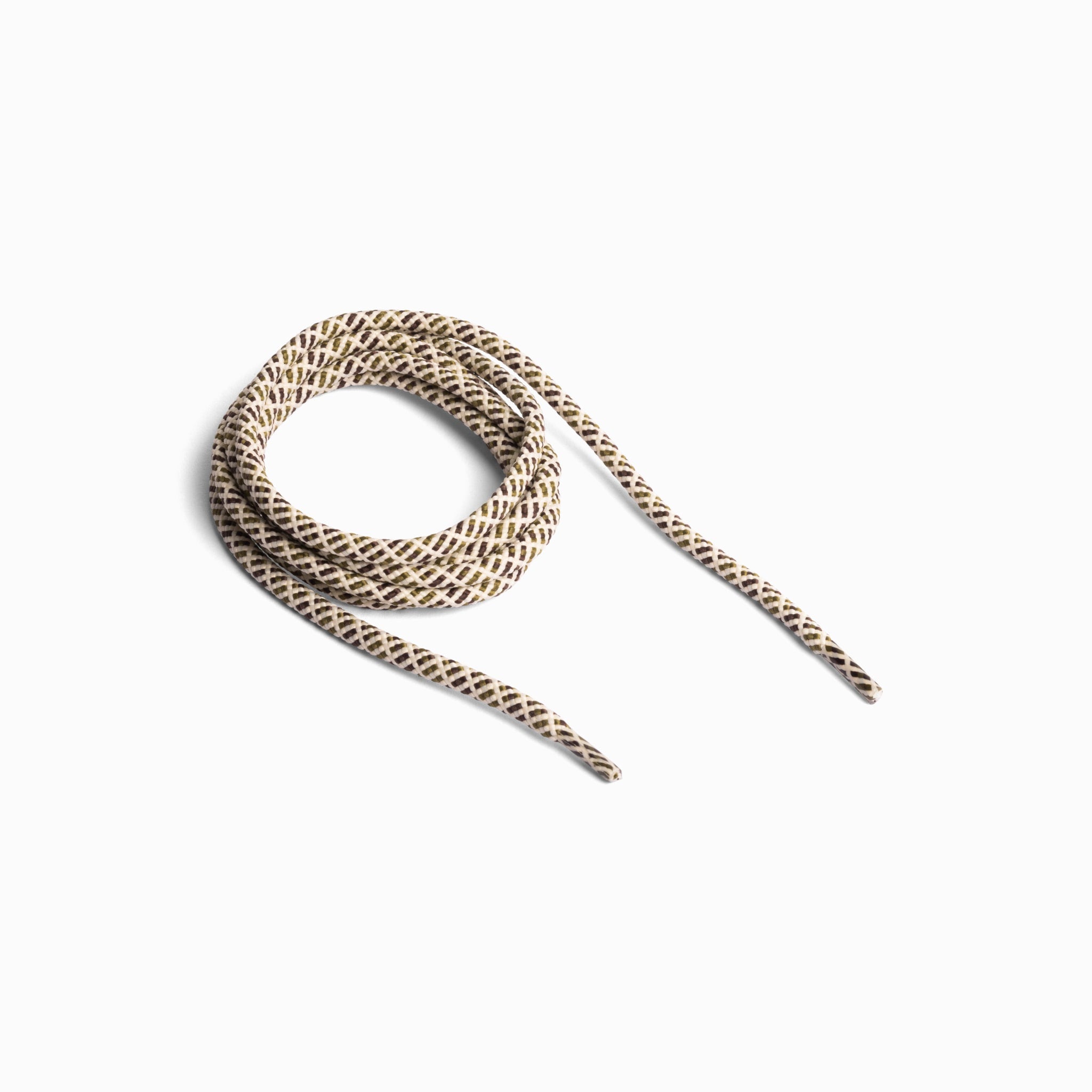 Shoe laces - Offwhite/green/brown – handcrafted Accessories by mono made in Portugal