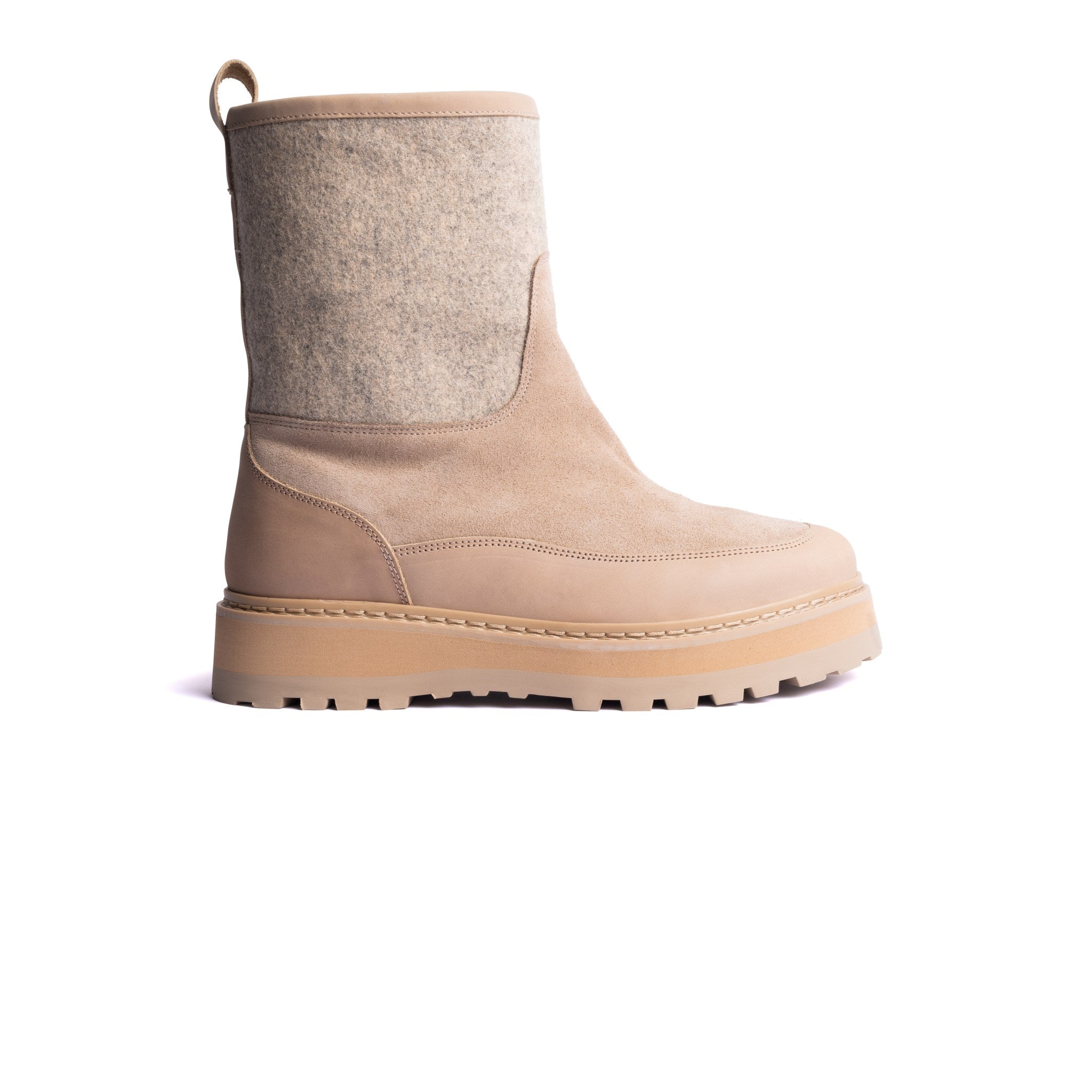 Tag Boot - Golden Beige - Woman – handcrafted by mono made in Portugal