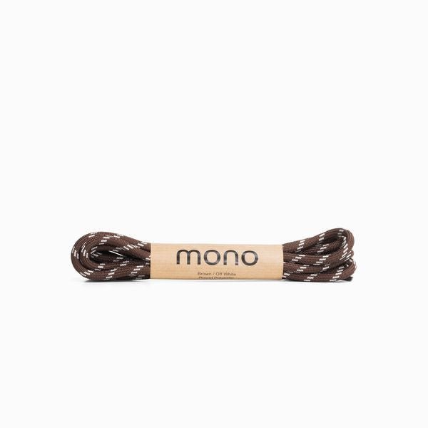 Shoe laces - Brown/Offwhite – handcrafted by mono made in Portugal