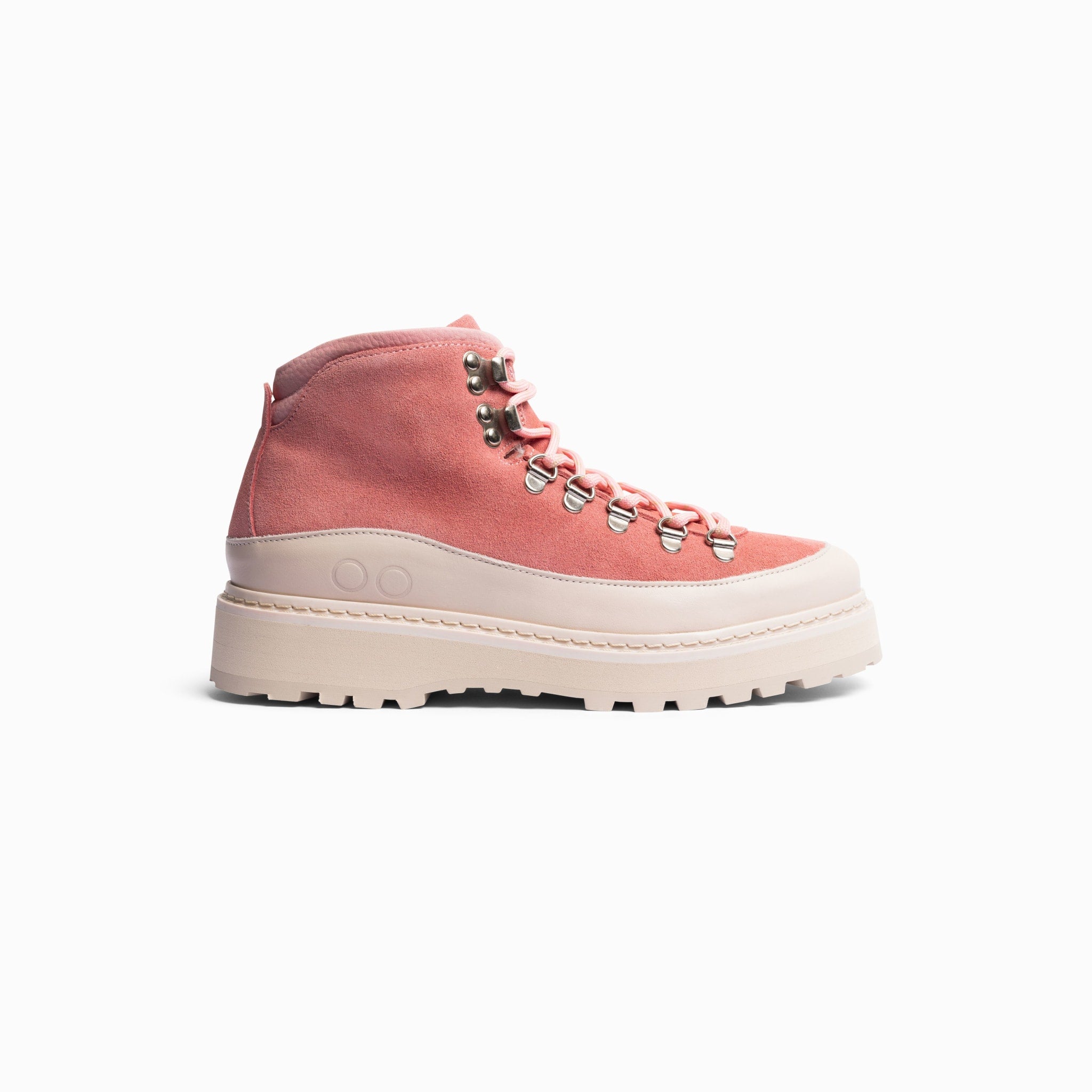 靴 Suede Hiking Boots Pink Shoerace Women's Breathable Suede Hiking Boots With Ankle Support